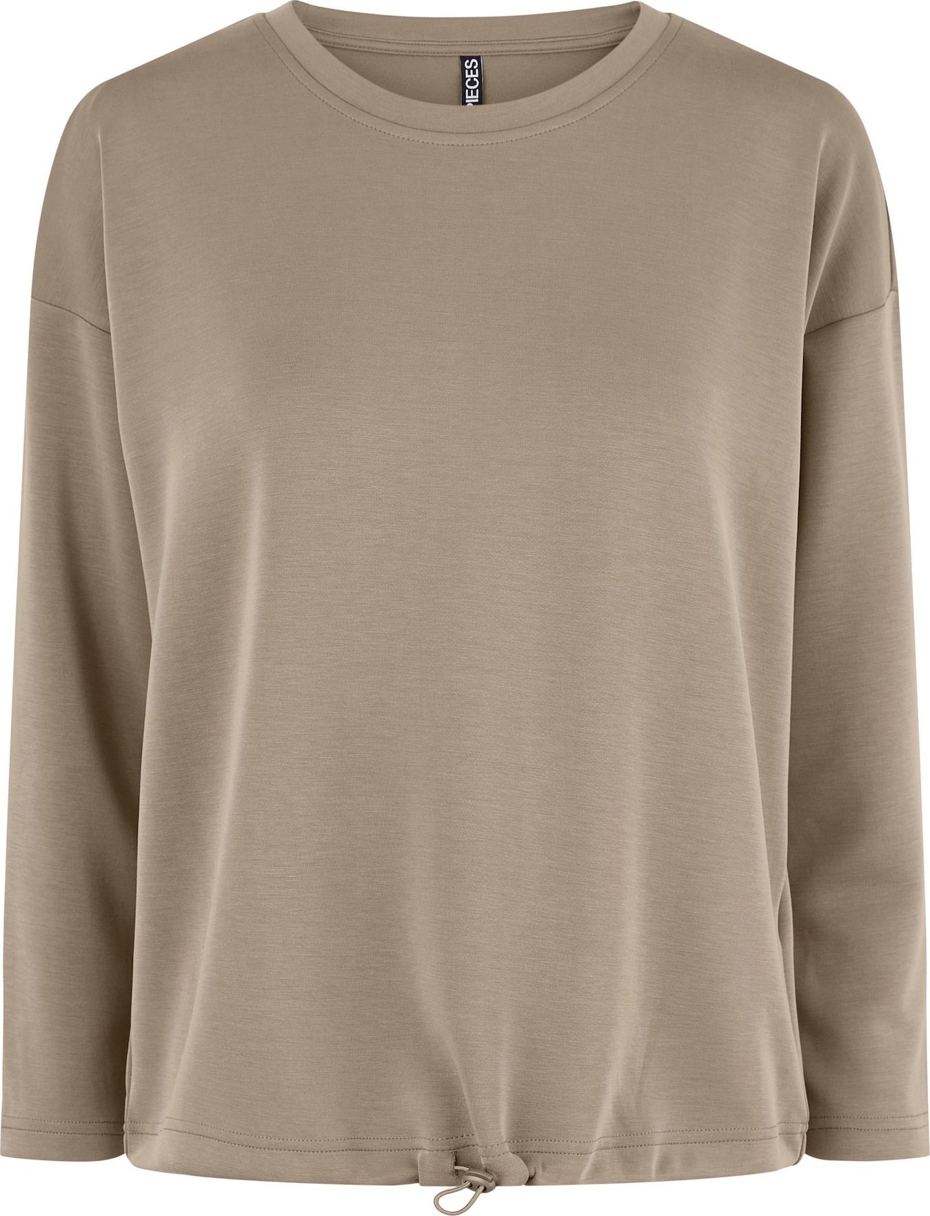 PIECES Tričko 'Rise' mokka