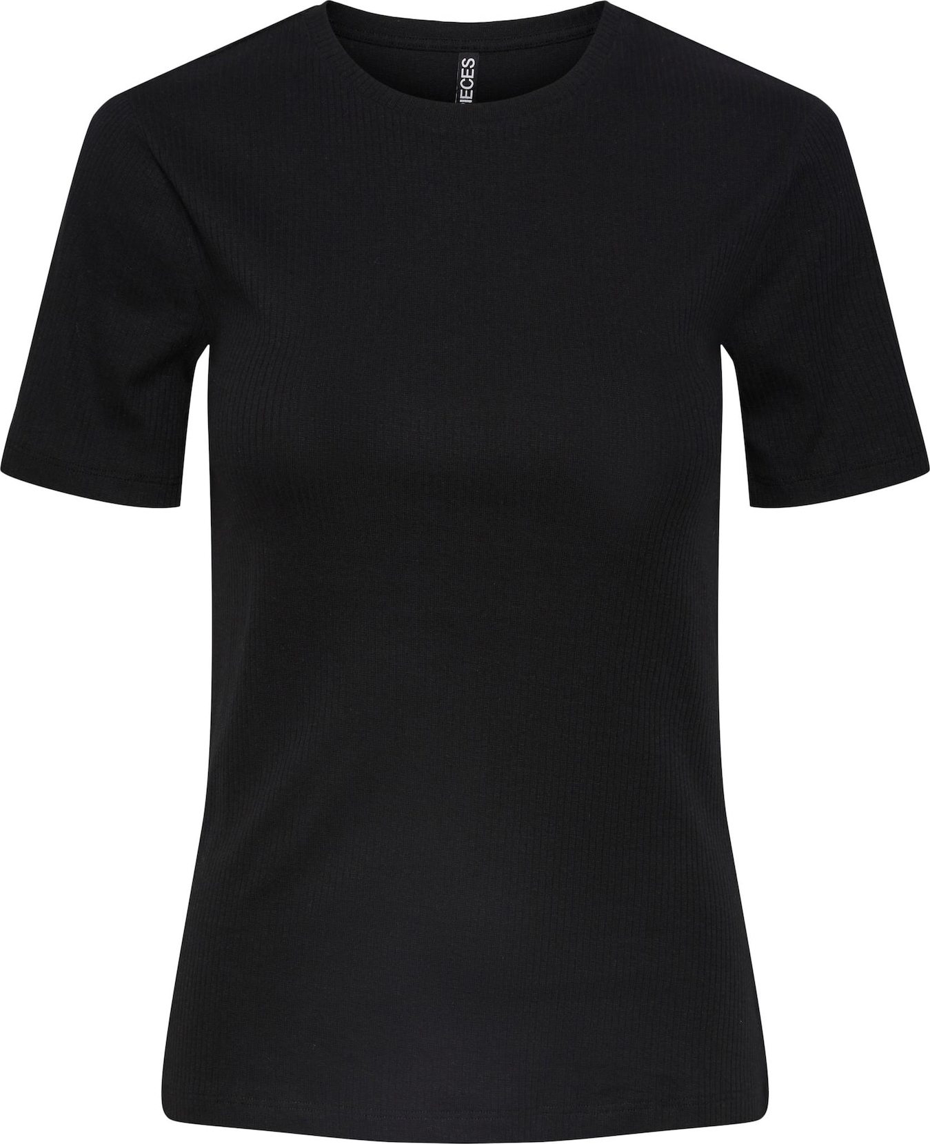PIECES Tričko 'RUKA' černá