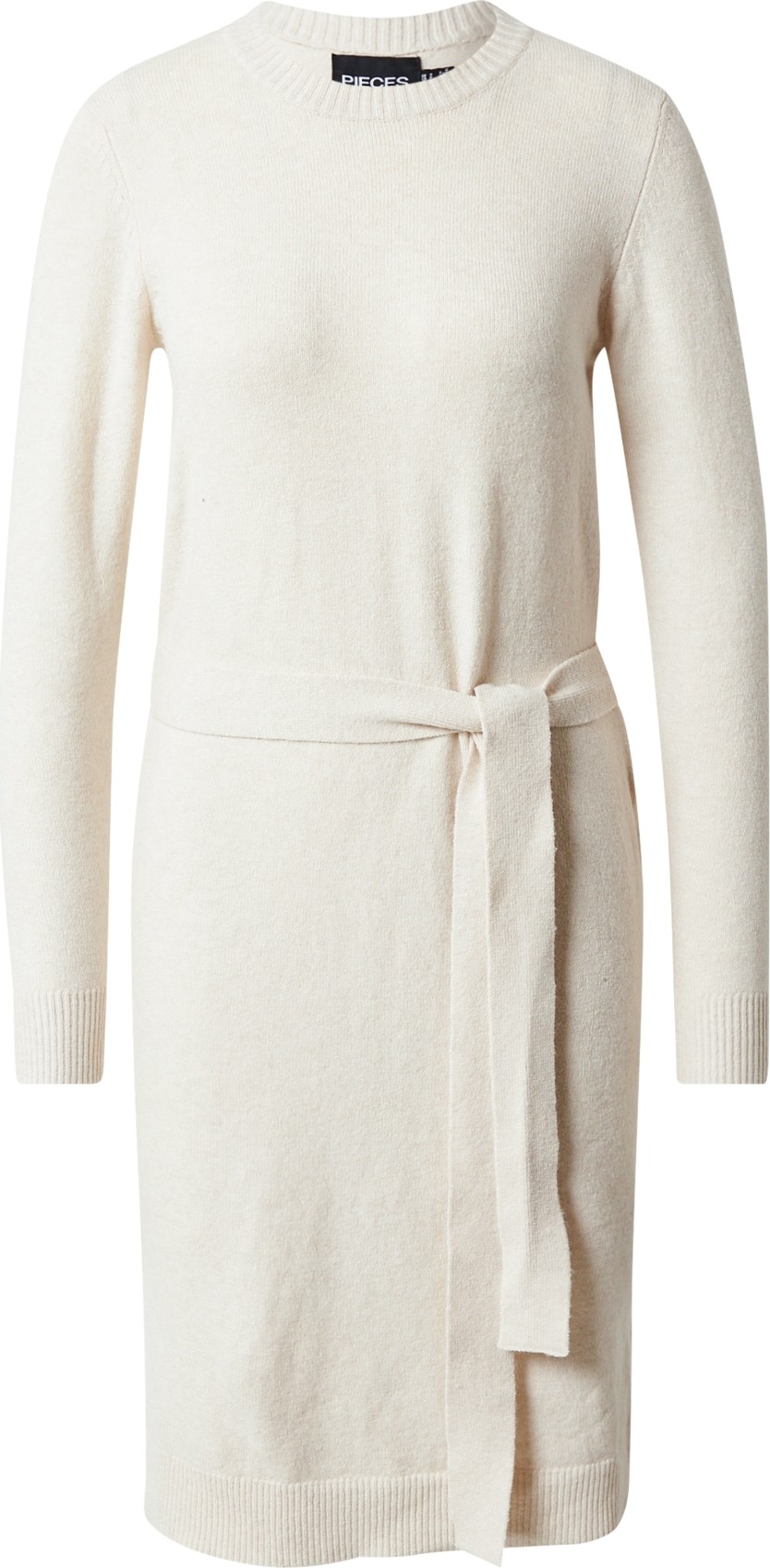 PIECES Úpletové šaty 'Cava' světle šedá