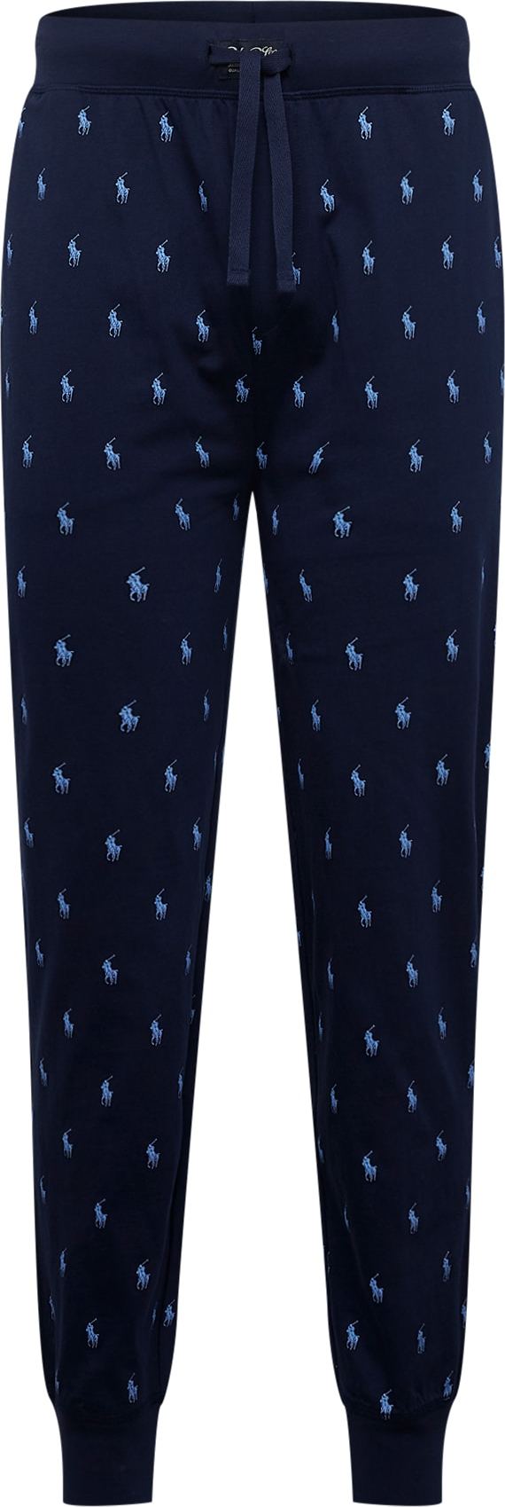 Polo Ralph Lauren Pyžamové kalhoty námořnická modř / světlemodrá / bílá