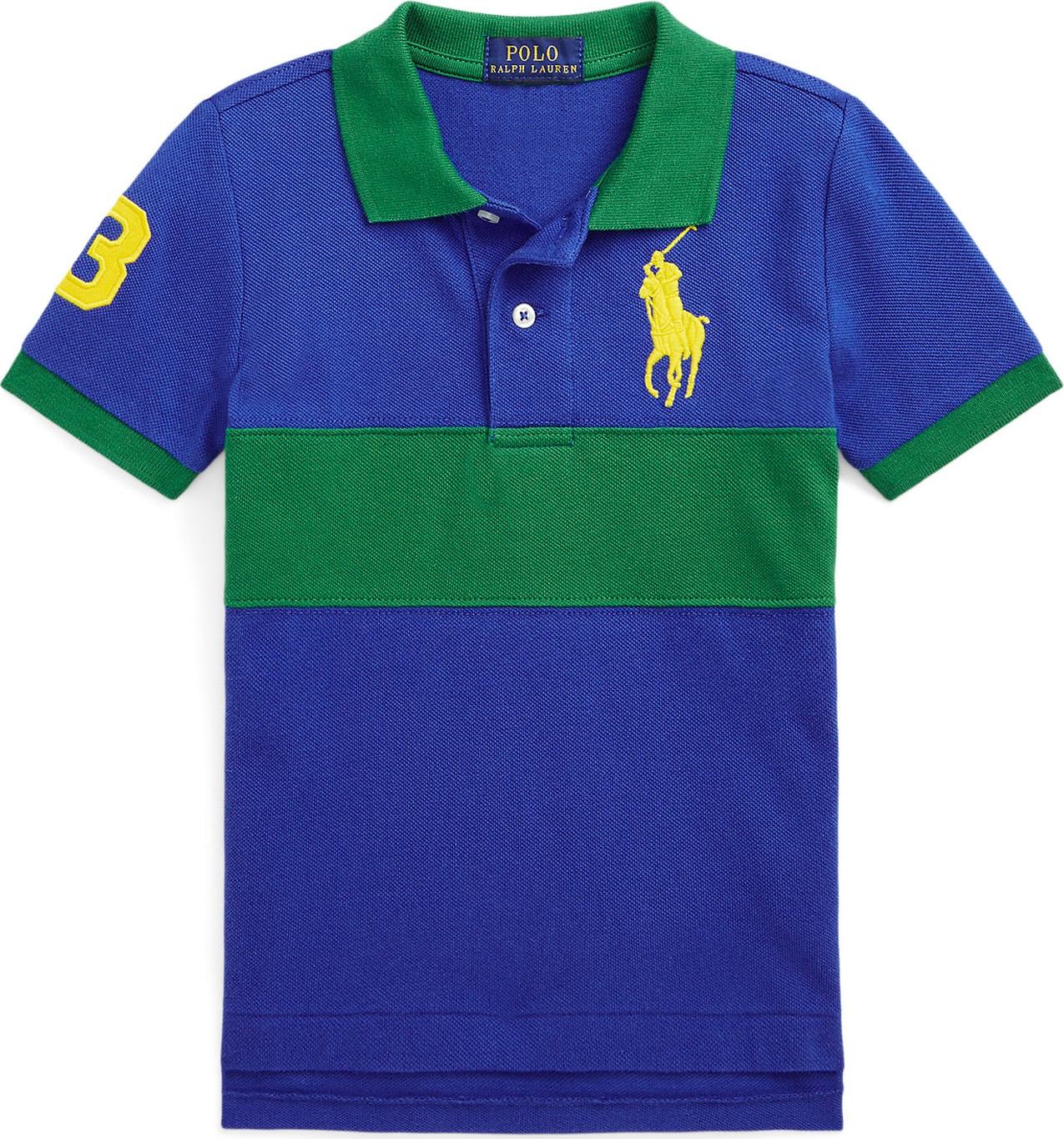 Polo Ralph Lauren Tričko safírová / žlutá / zelená