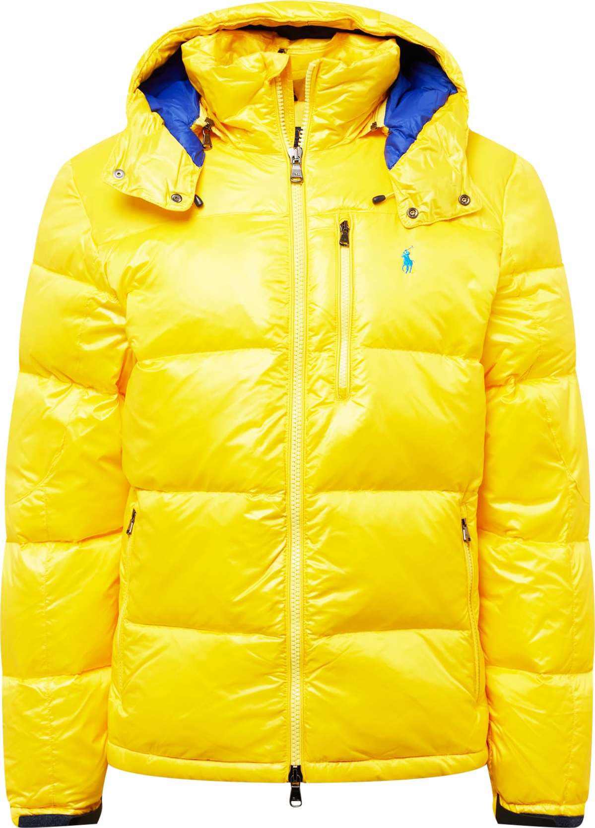 Polo Ralph Lauren Zimní bunda azurová / královská modrá / žlutá