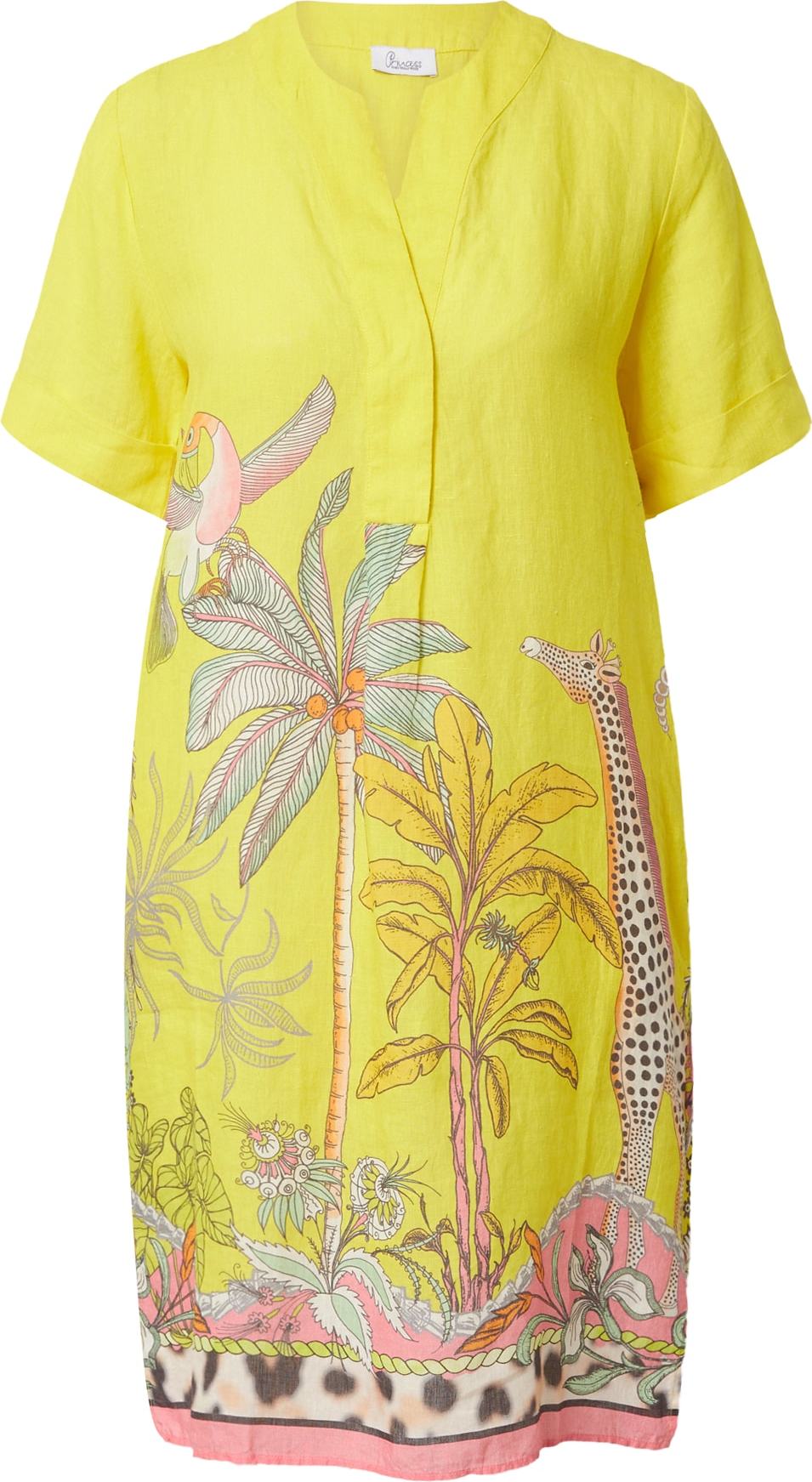 PRINCESS GOES HOLLYWOOD Šaty žlutá / pastelově zelená / pastelově oranžová / starorůžová