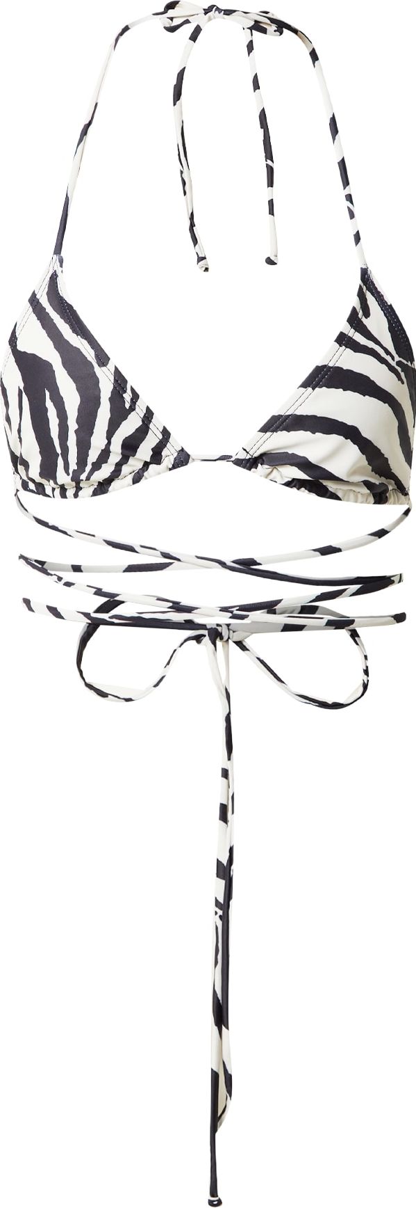 Public Desire Horní díl plavek černá / bílá