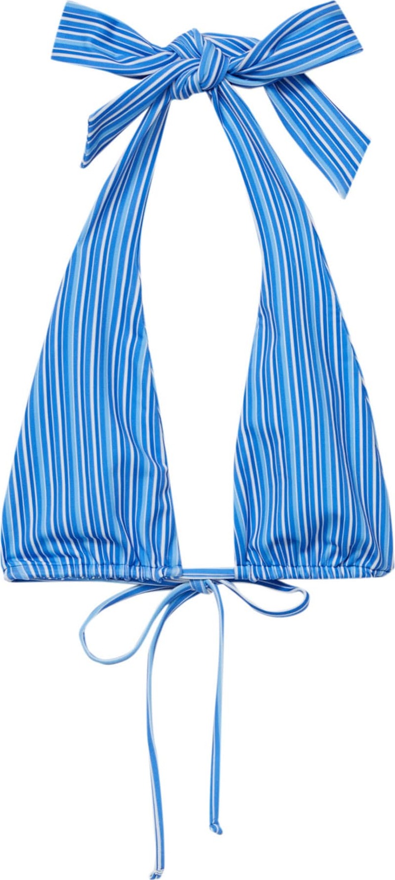 Pull&Bear Horní díl plavek královská modrá / offwhite