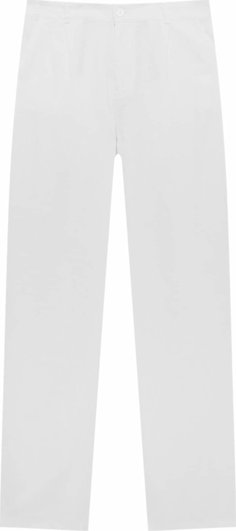 Pull&Bear Kalhoty se sklady v pase bílá