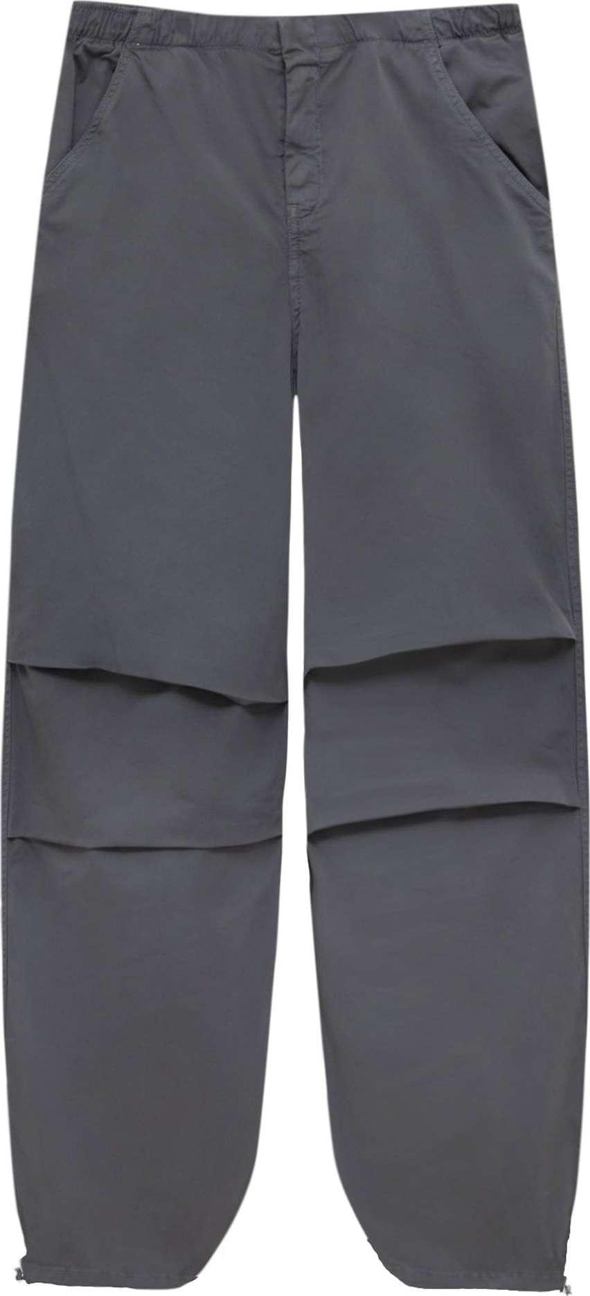 Pull&Bear Kalhoty čedičová šedá