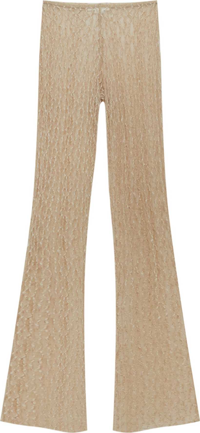 Pull&Bear Kalhoty tmavě béžová