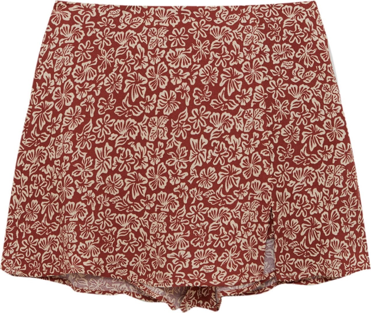 Pull&Bear Sukně béžová / tmavě červená