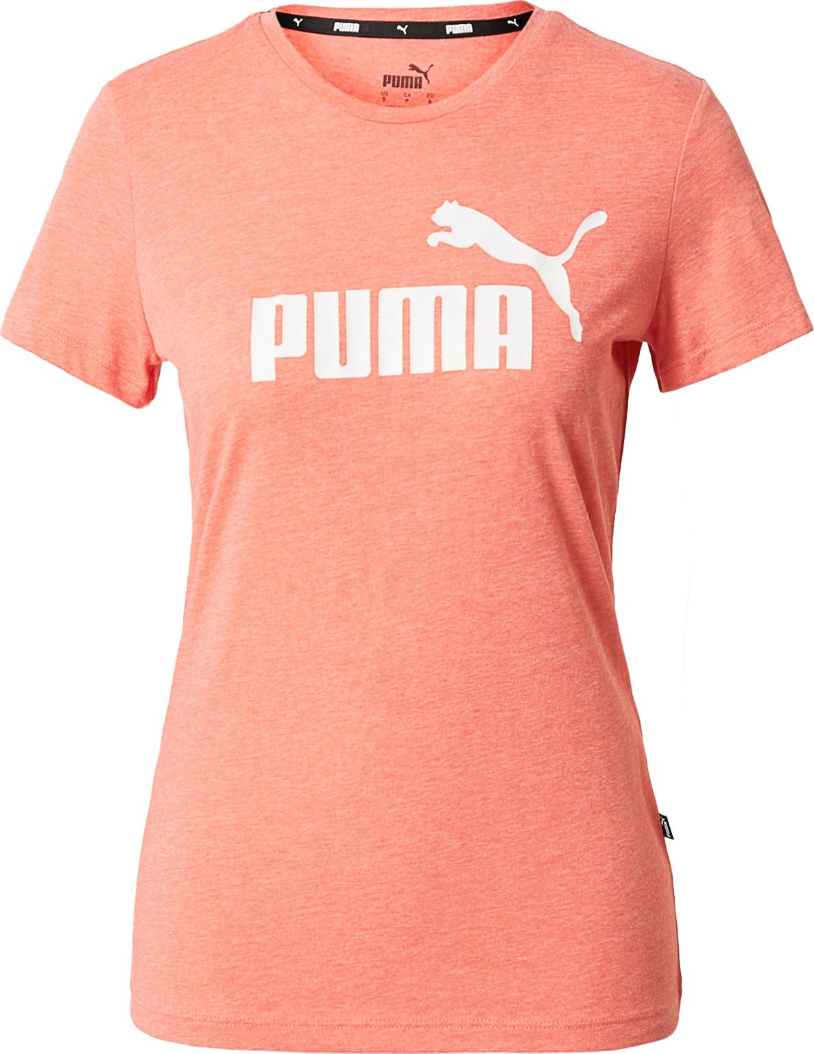 PUMA Funkční tričko lososová / bílá