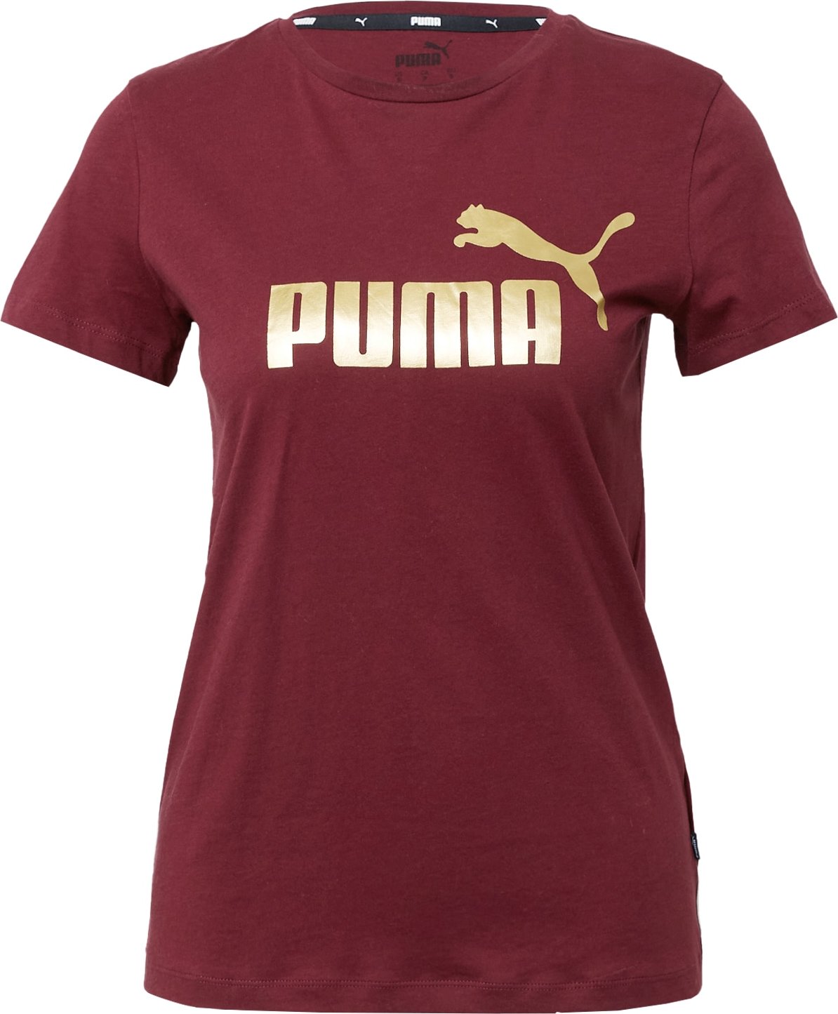 PUMA Funkční tričko zlatá / karmínově červené