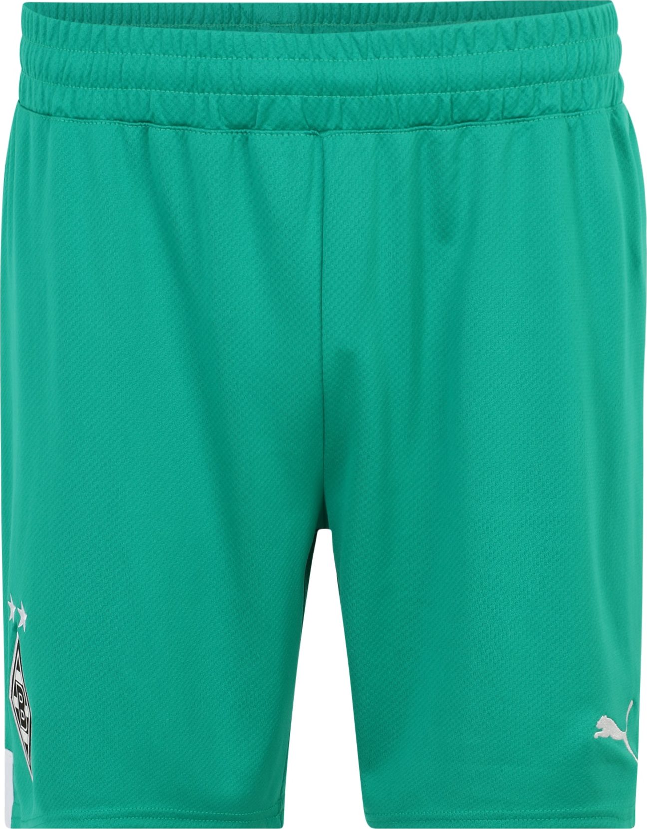 PUMA Sportovní kalhoty 'BMG' nefritová / meruňková / bílá