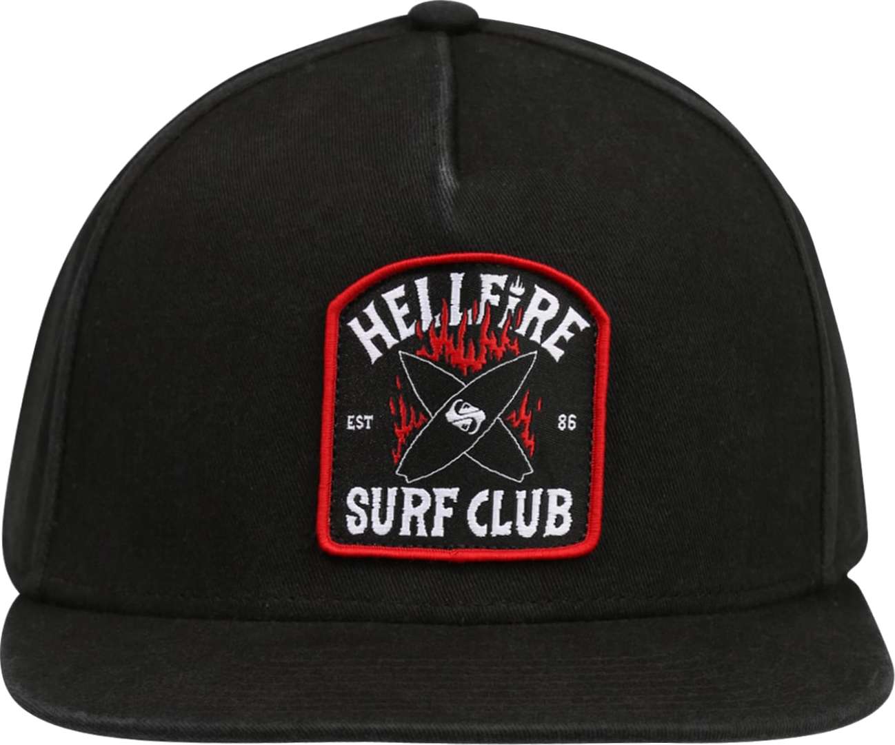 QUIKSILVER Sportovní kšiltovka červená / černá / bílá