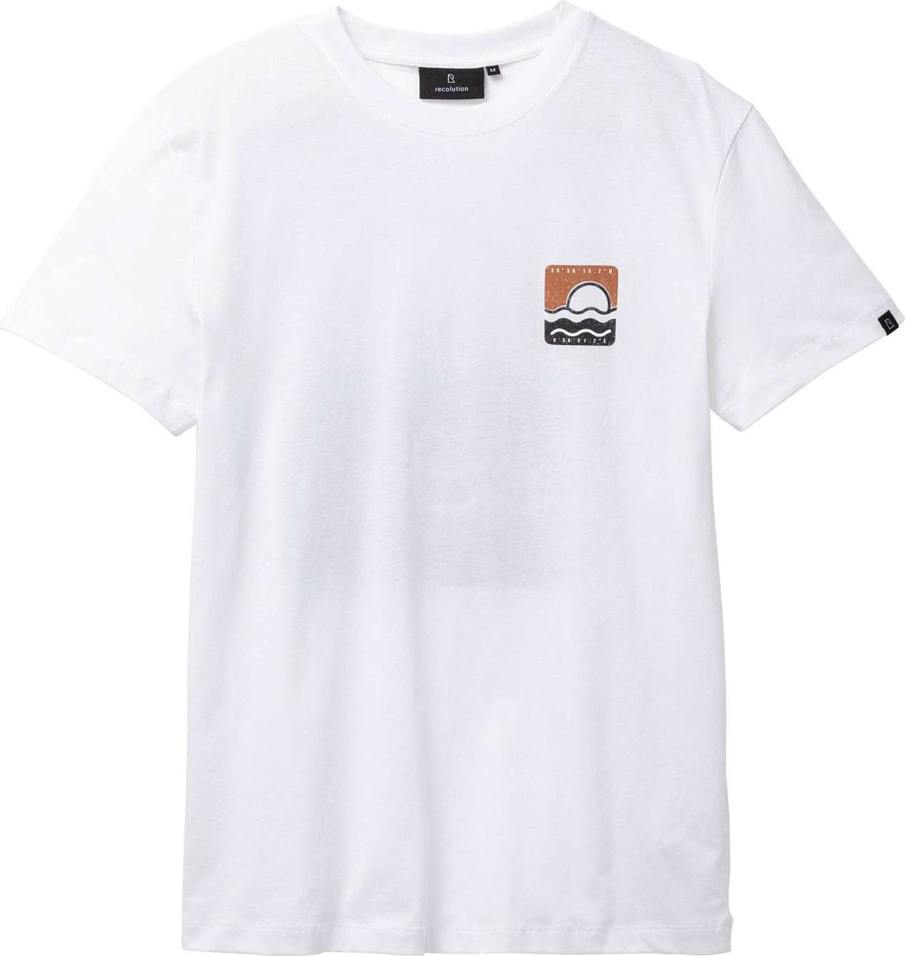 recolution Tričko 'AGAVE SUNSET WAVE' rezavě hnědá / světle hnědá / černá / bílá