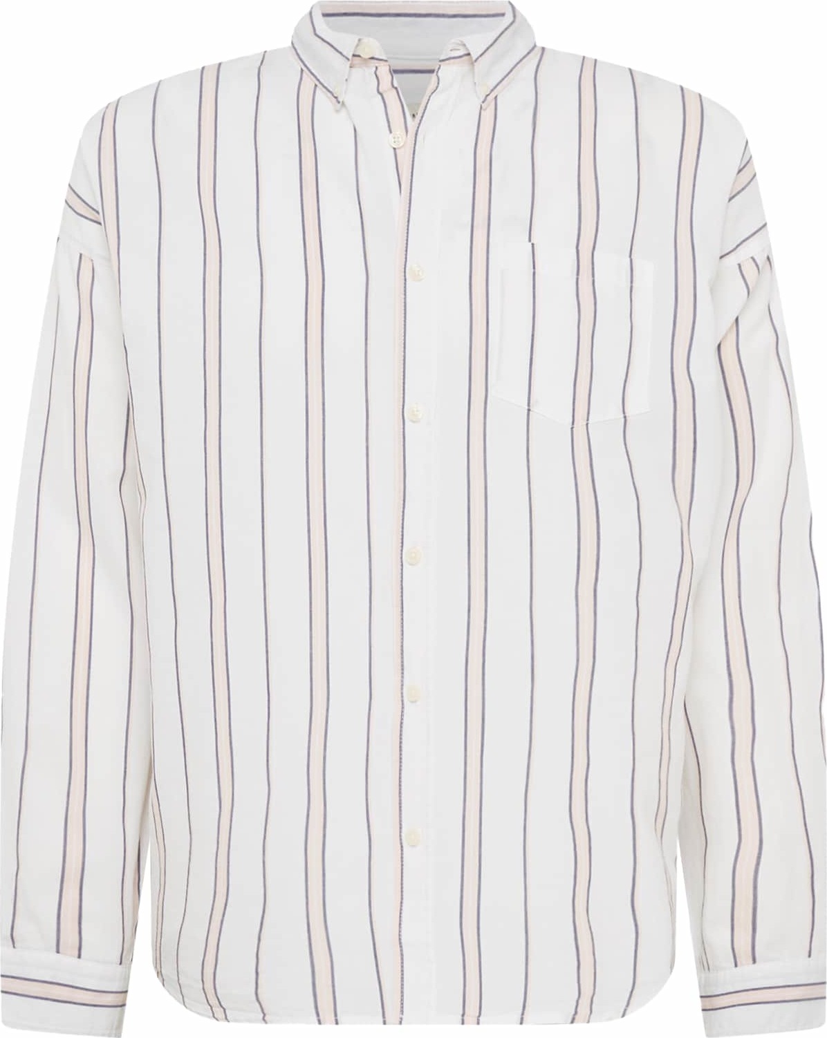 Redefined Rebel Košile 'Everett' námořnická modř / broskvová / přírodní bílá