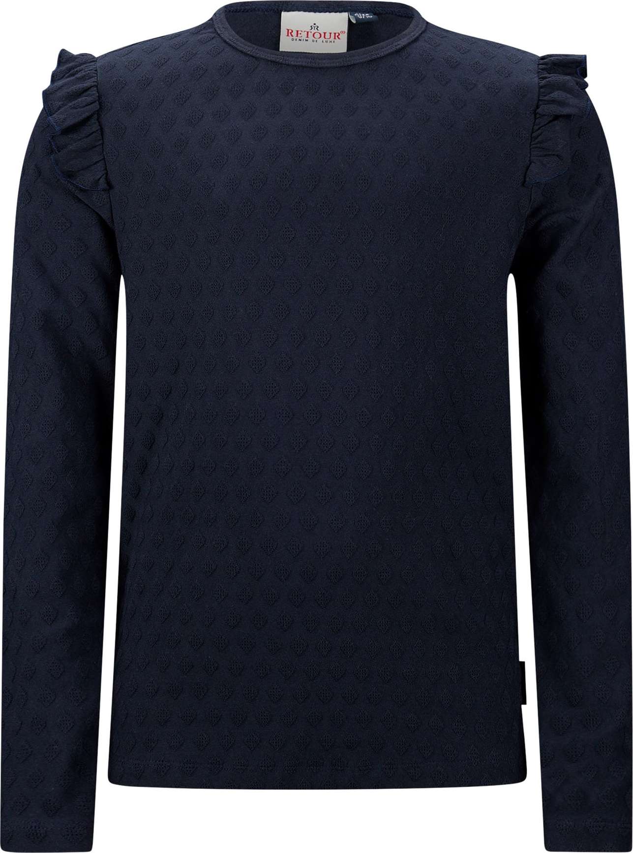 Retour Jeans Tričko 'Pom' noční modrá