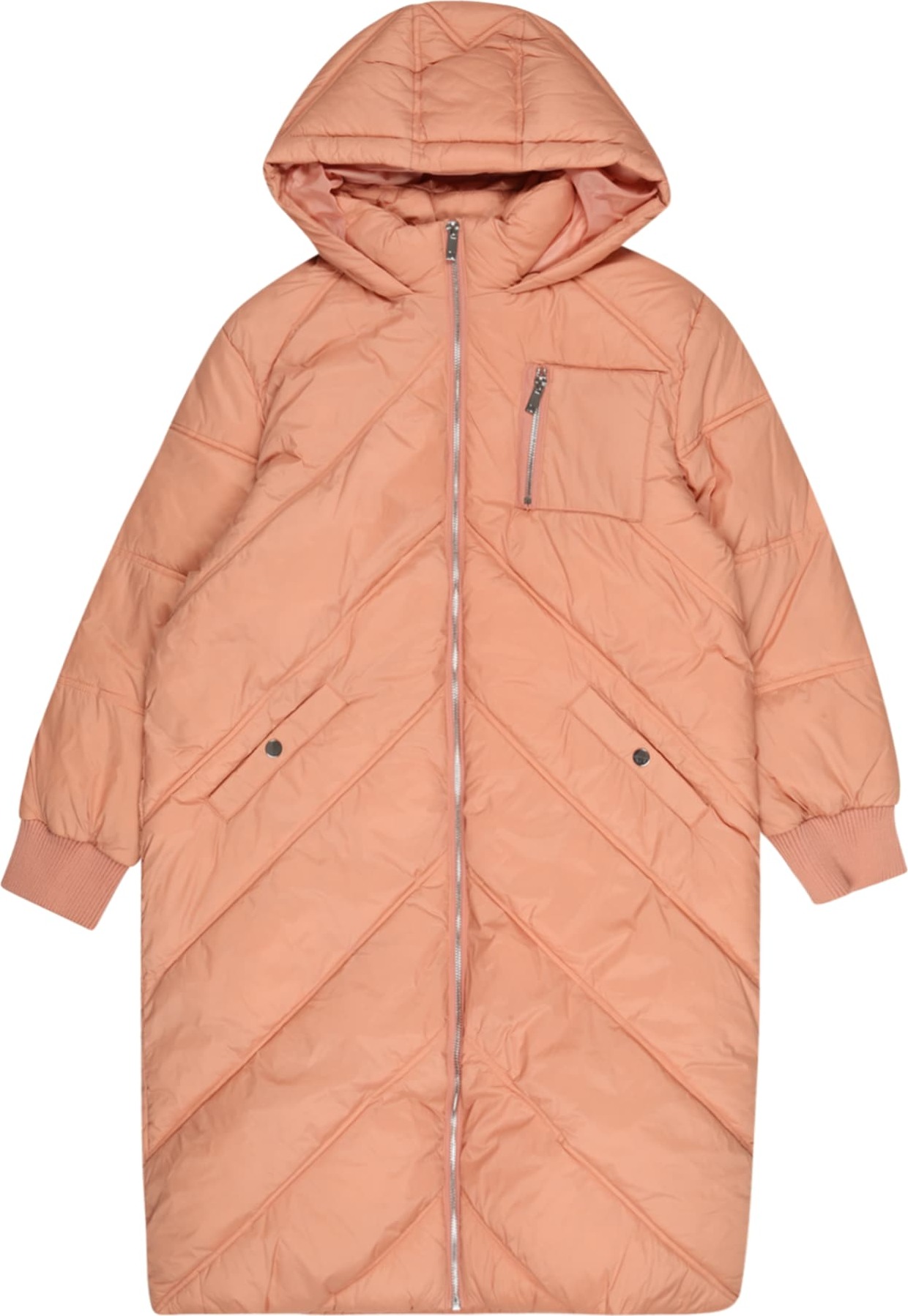 River Island Kabát pastelově růžová