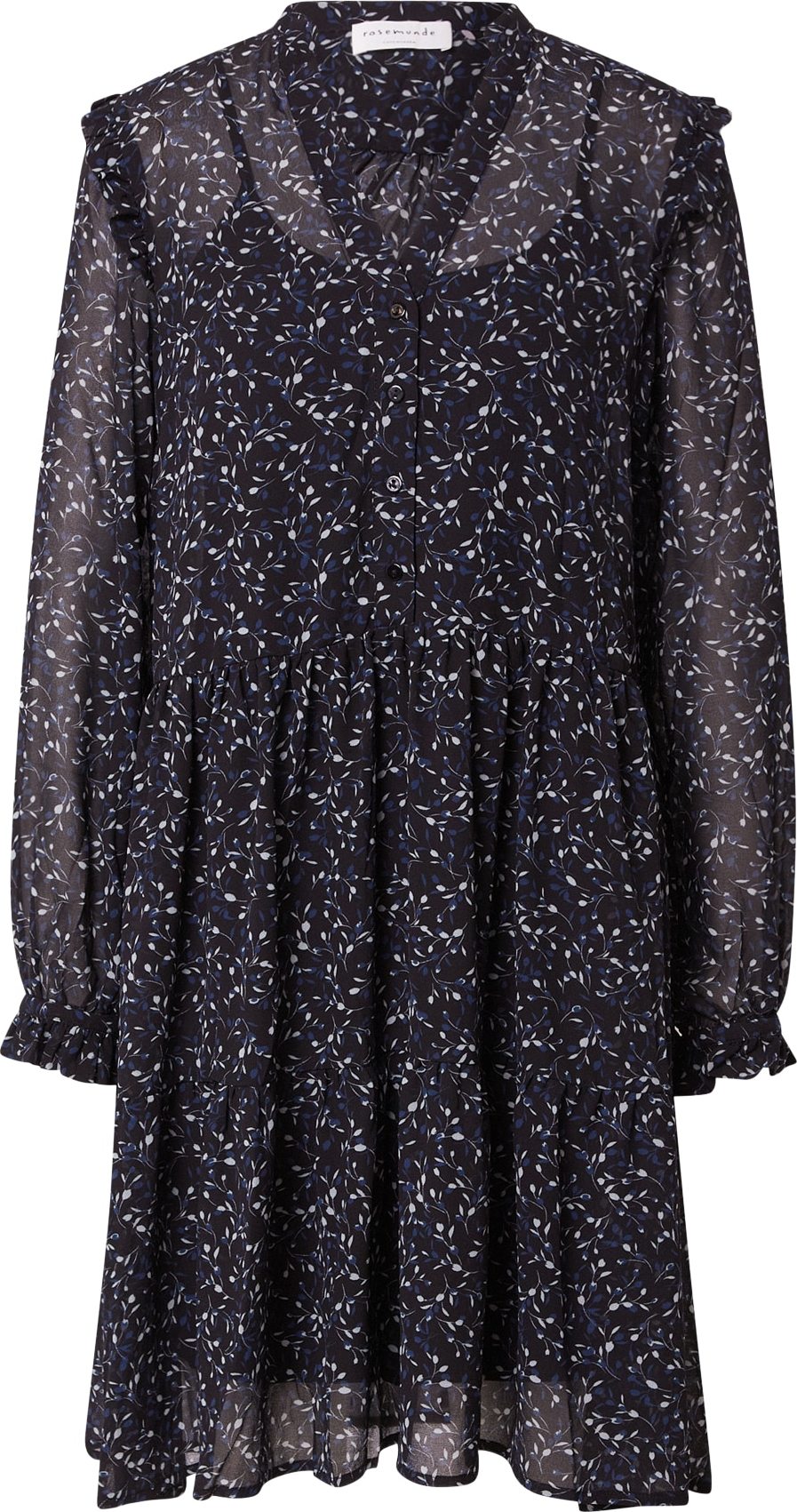 rosemunde Košilové šaty noční modrá / černá / bílá