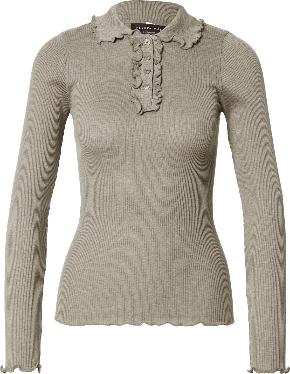 rosemunde Tričko hnědý melír