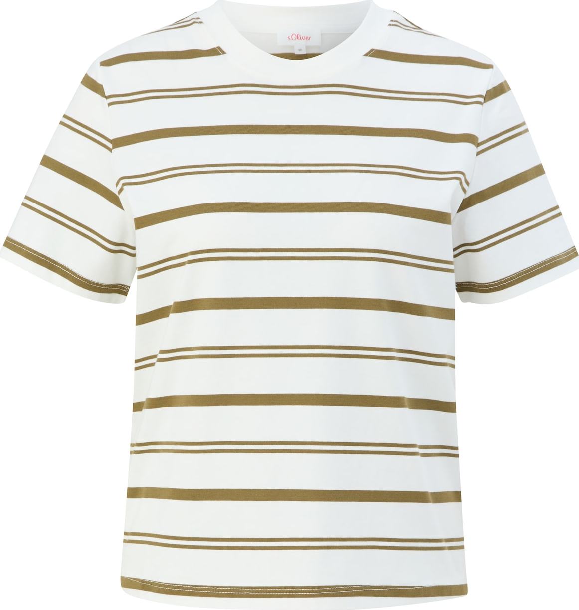 s.Oliver Tričko olivová / bílá