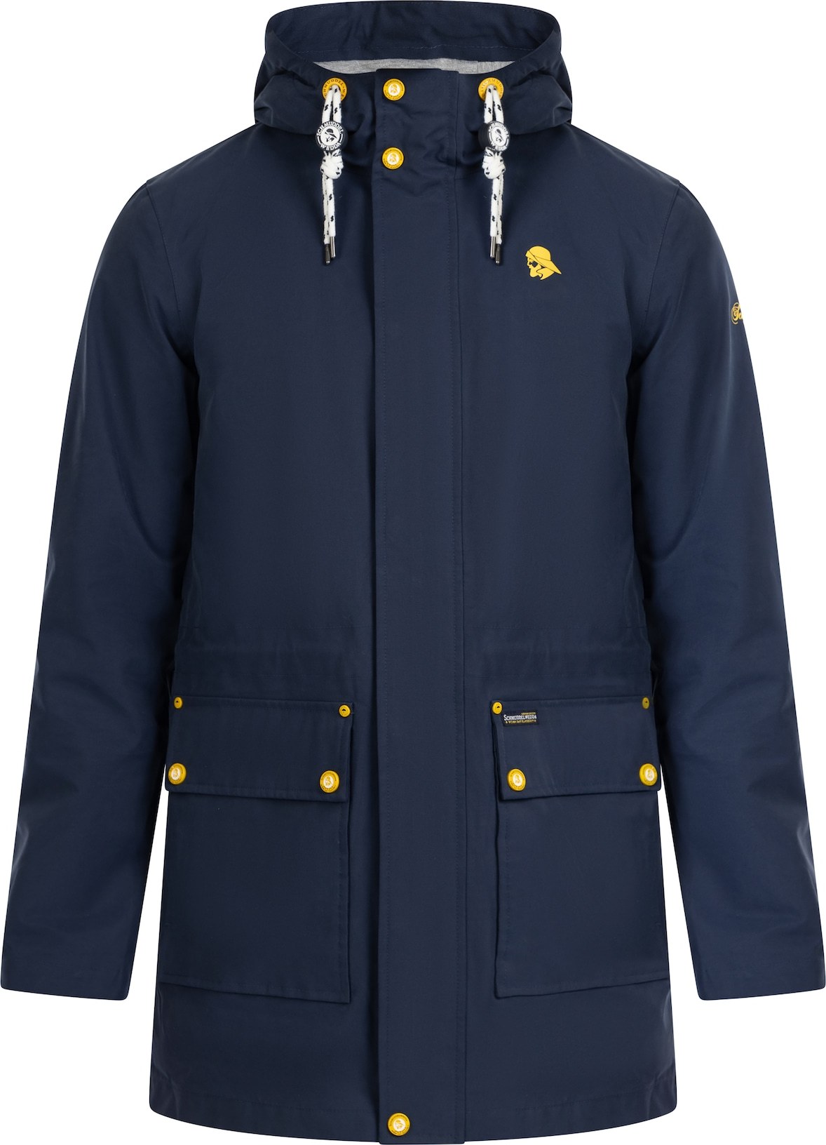 Schmuddelwedda Funkční bunda marine modrá / žlutá