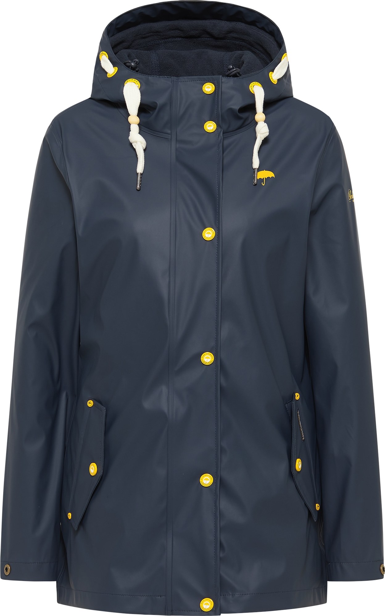 Schmuddelwedda Funkční bunda marine modrá / žlutá / bílá