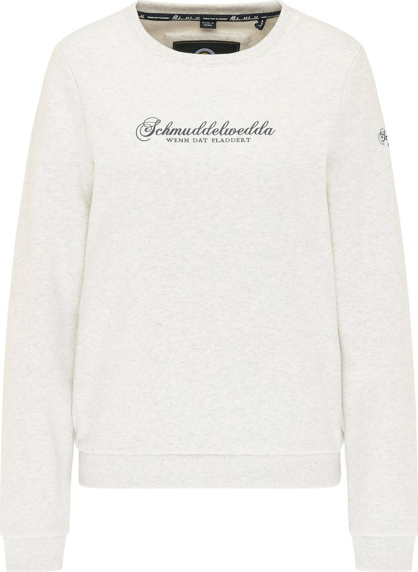 Schmuddelwedda Mikina noční modrá / bílý melír