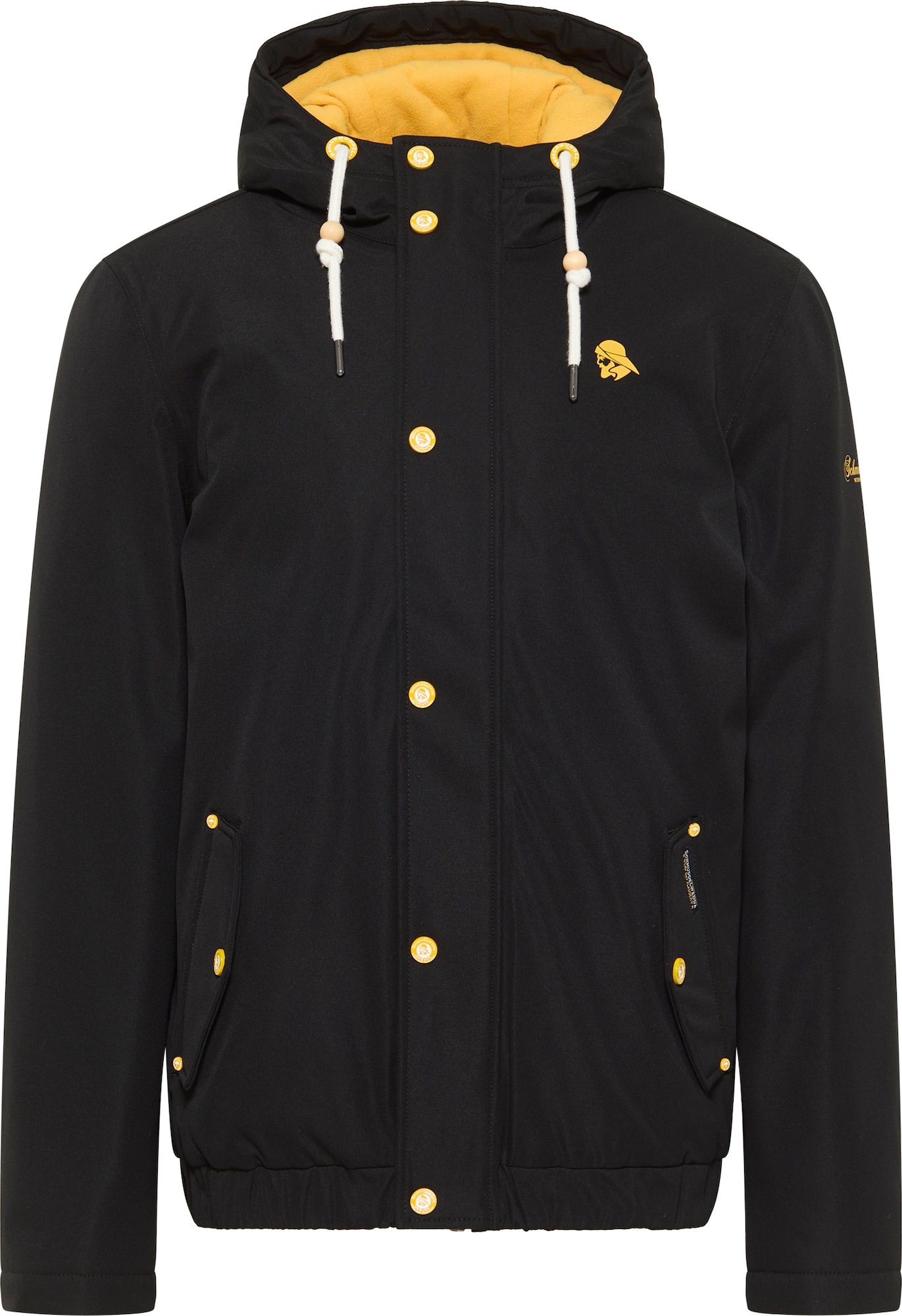 Schmuddelwedda Přechodná bunda žlutá / černá