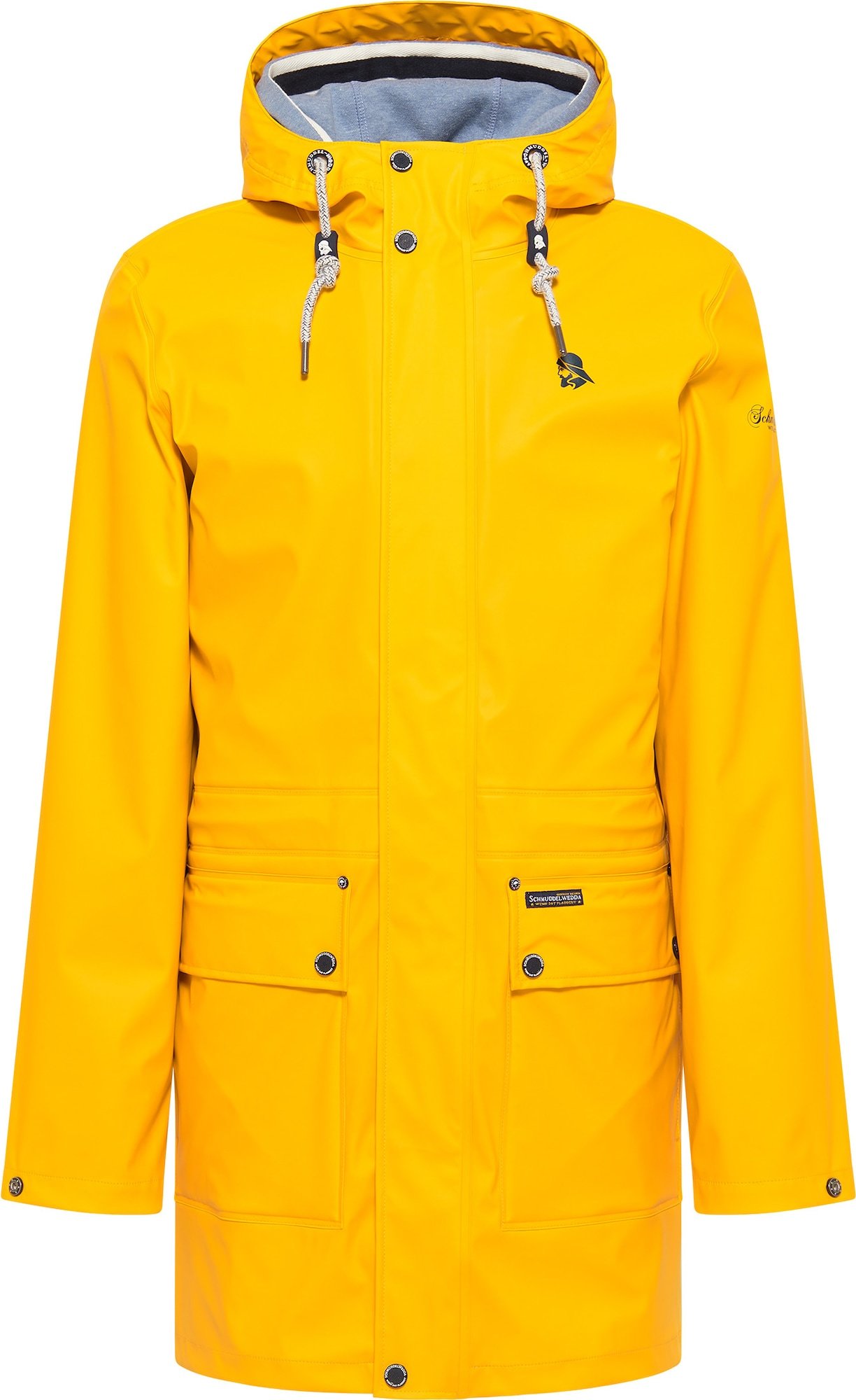 Schmuddelwedda Přechodný kabát modrá / žlutá