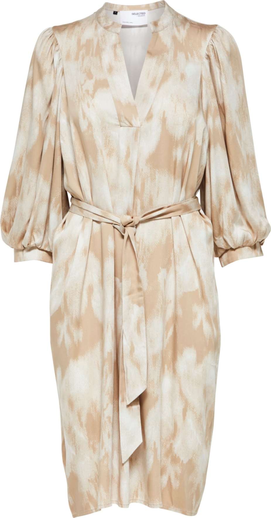 SELECTED FEMME Šaty 'Josepha' béžová / světle hnědá
