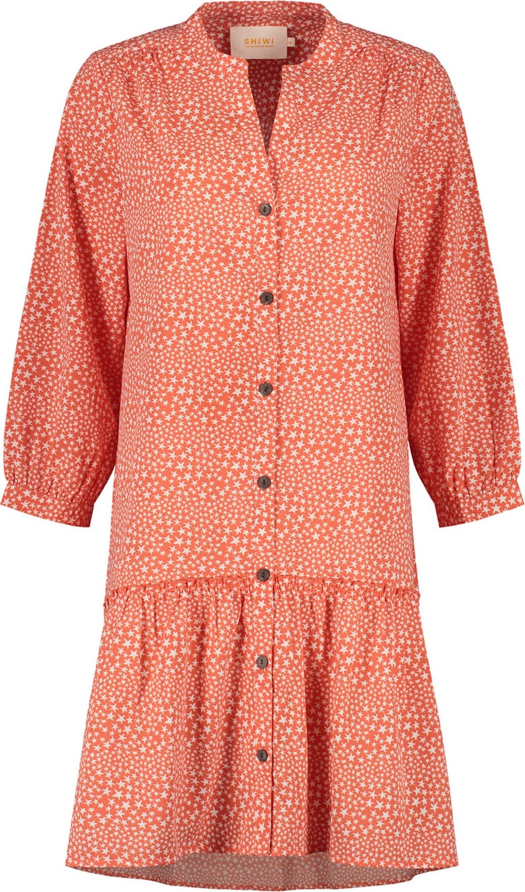 Shiwi Košilové šaty korálová / bílá