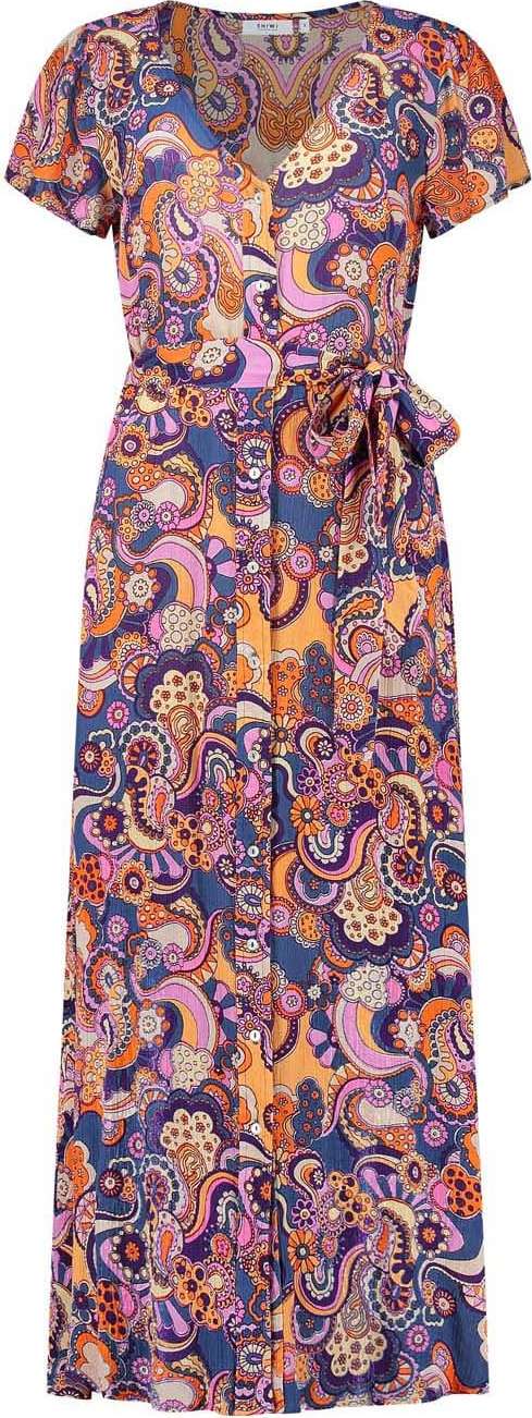 Shiwi Letní šaty 'Brazil' modrá / tmavě fialová / oranžová / světle růžová