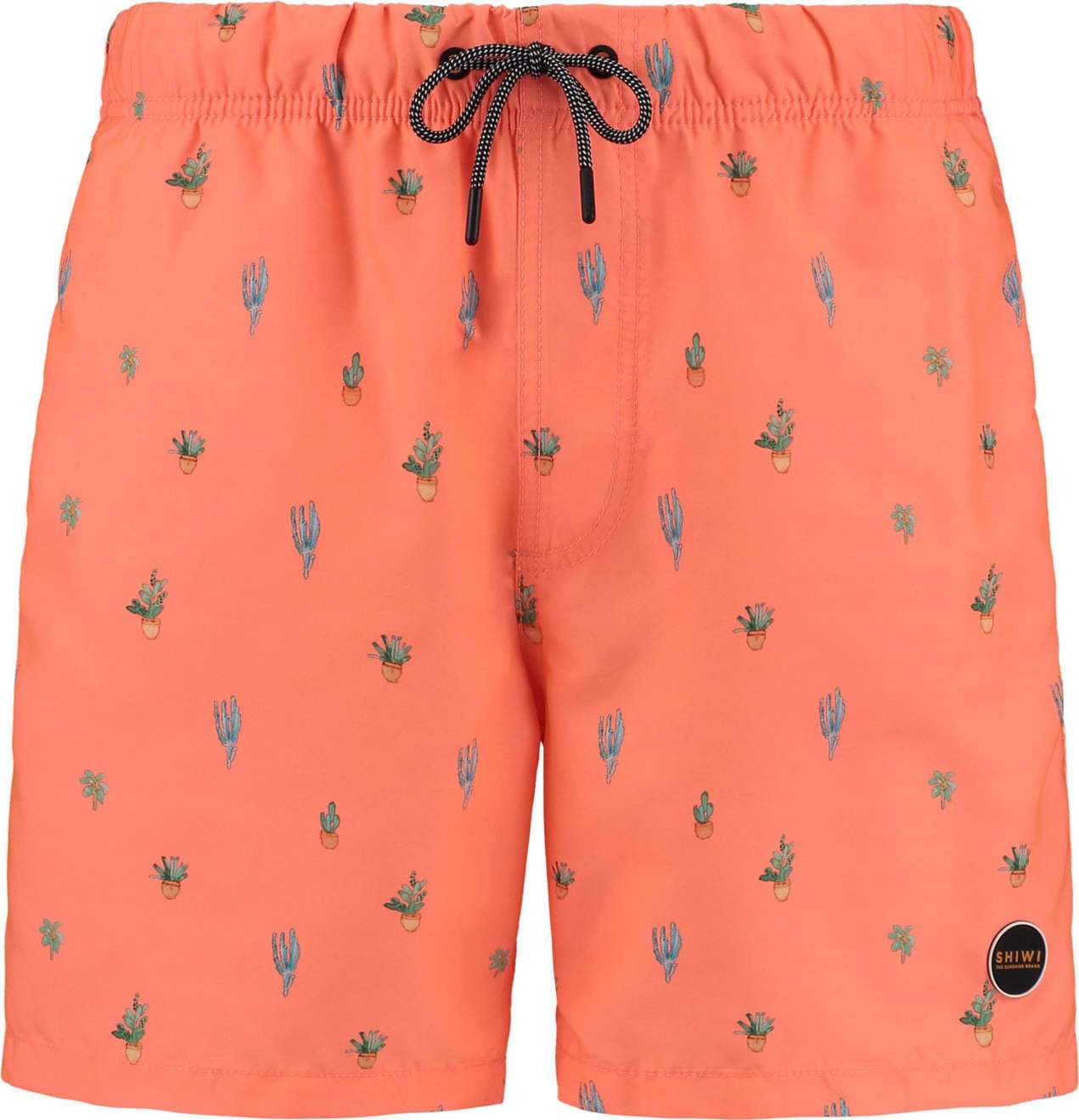 Shiwi Plavecké šortky 'Oasis' světle zelená / oranžová / černá / bílá