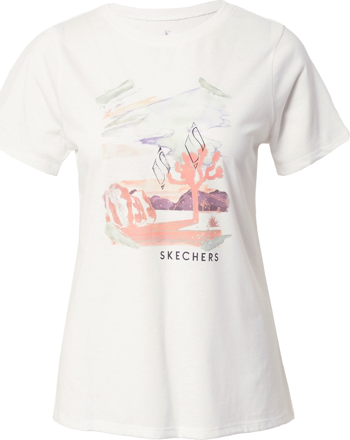 Skechers Performance Tričko korálová / bílá