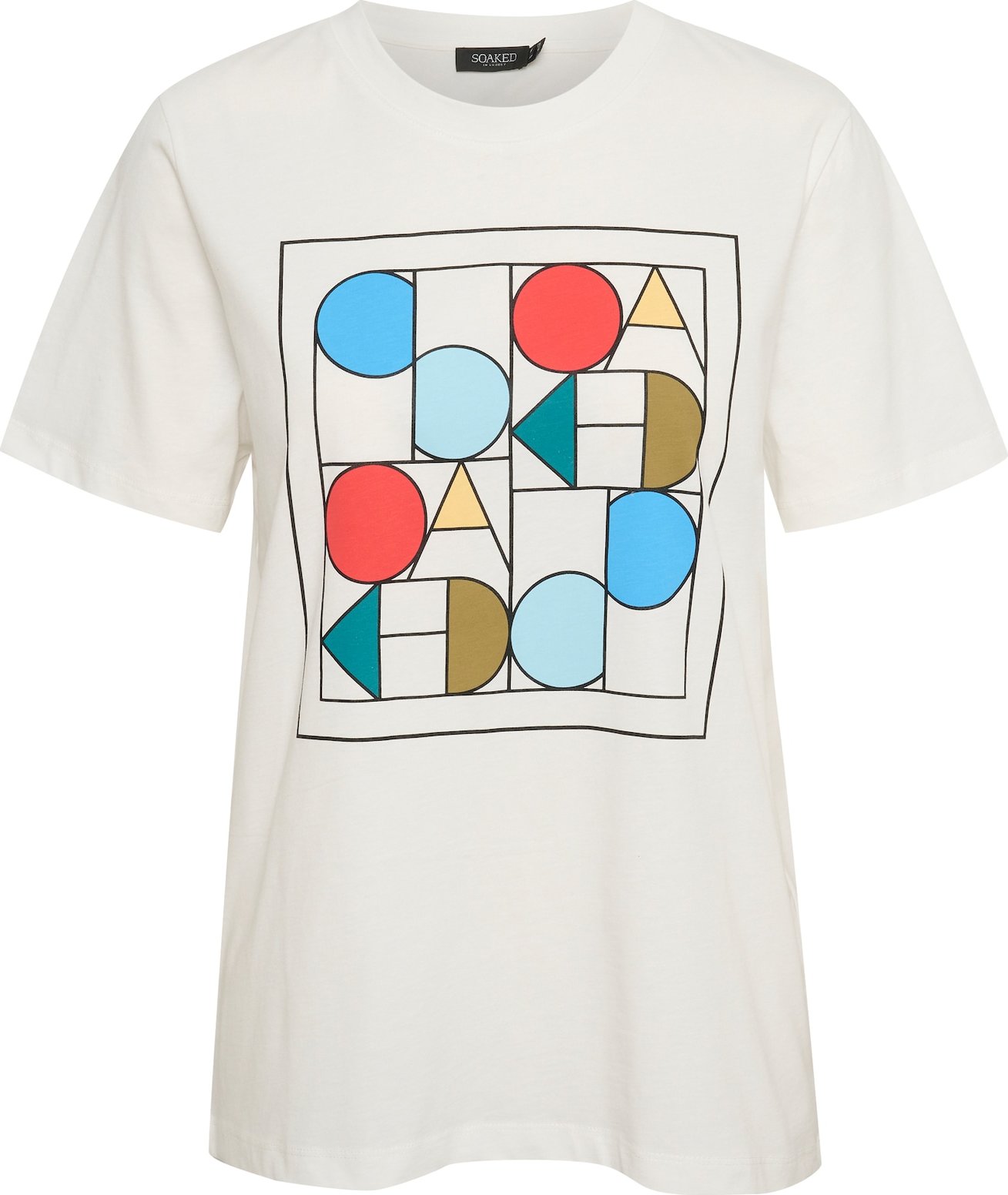 SOAKED IN LUXURY Tričko modrá / červená / bílá