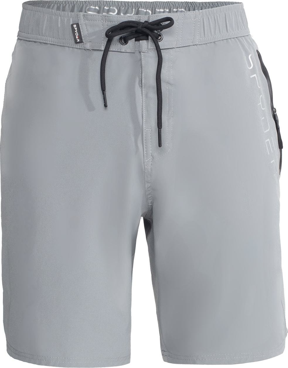 Spyder Plavecké šortky světle šedá / černá / bílá