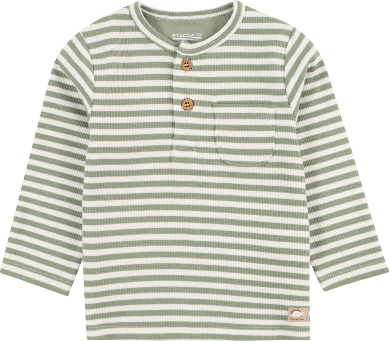 STACCATO Tričko světle zelená / bílá