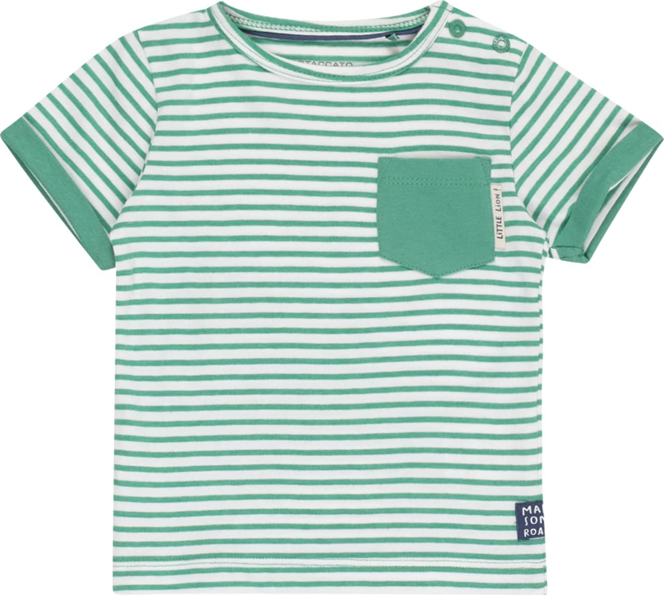 STACCATO Tričko zelená / bílá