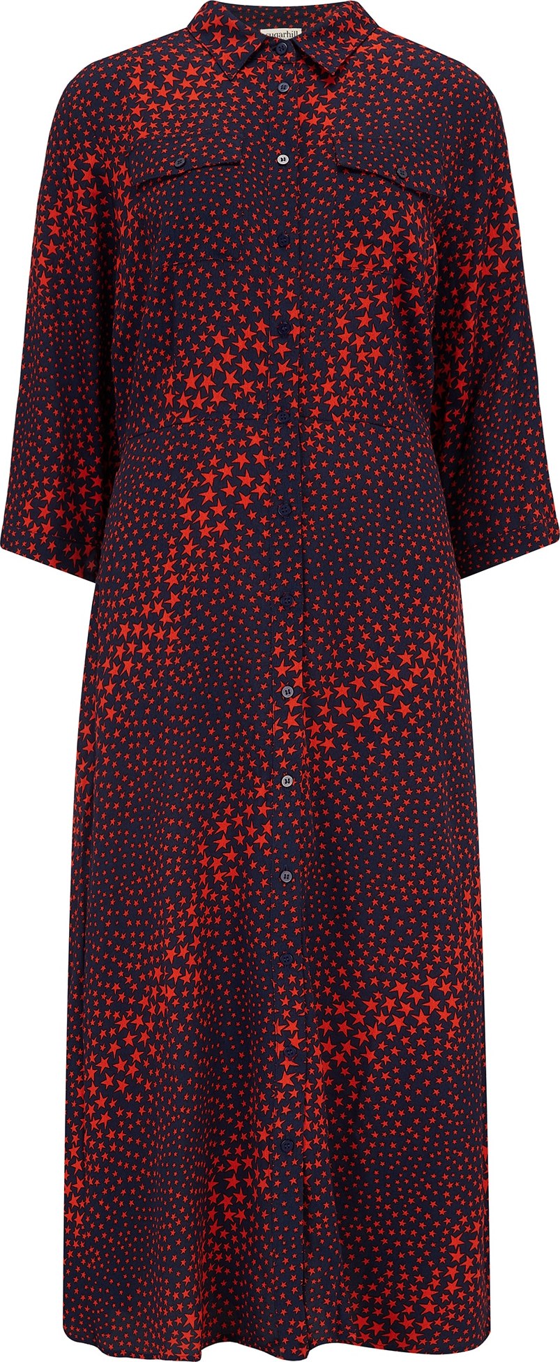 Sugarhill Brighton Košilové šaty 'Paola' námořnická modř / červená