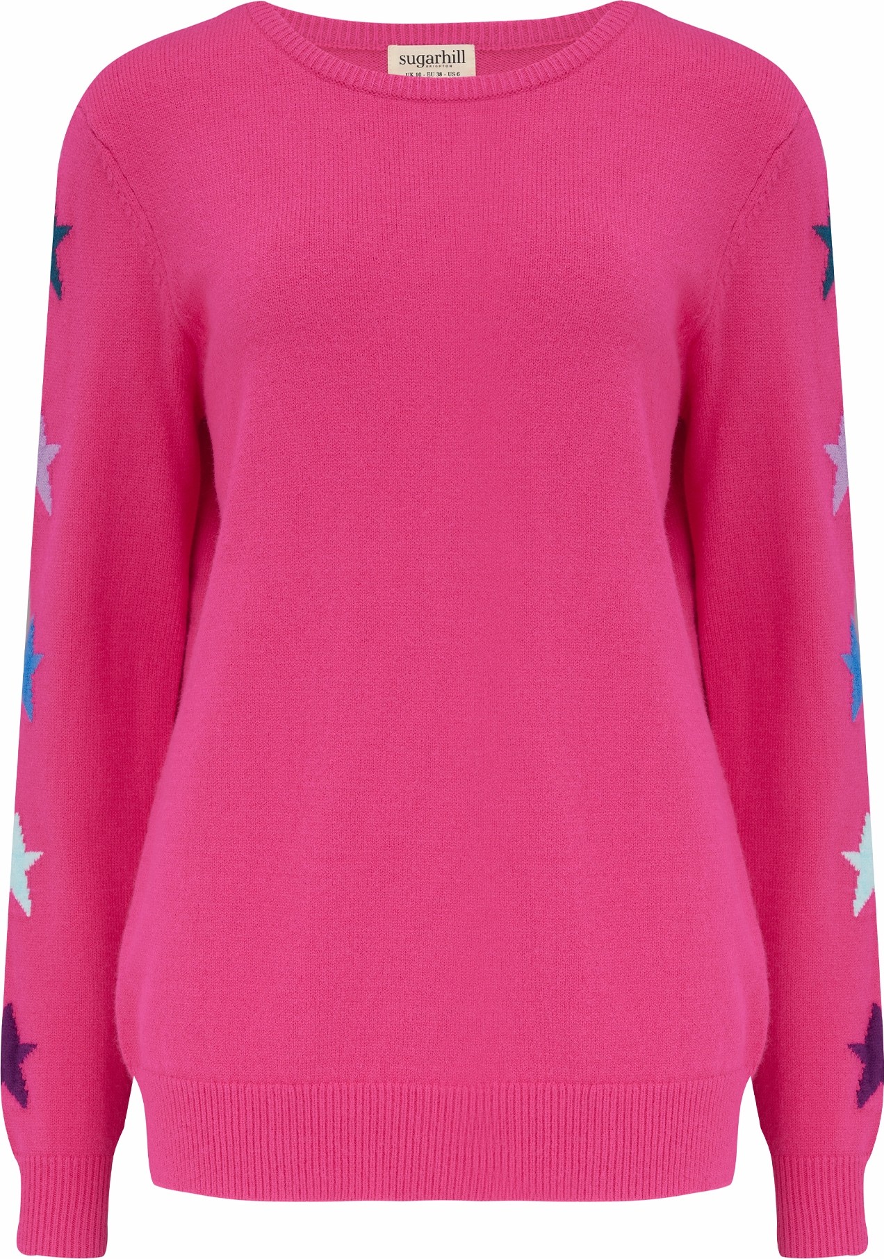 Sugarhill Brighton Svetr 'Stacey' mix barev / fuchsiová