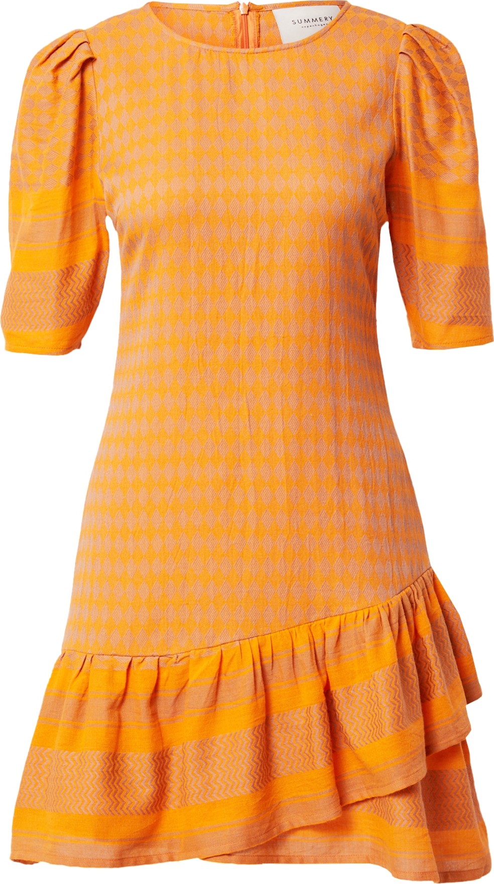 Summery Copenhagen Šaty 'Holly' fialkově modrá / oranžová