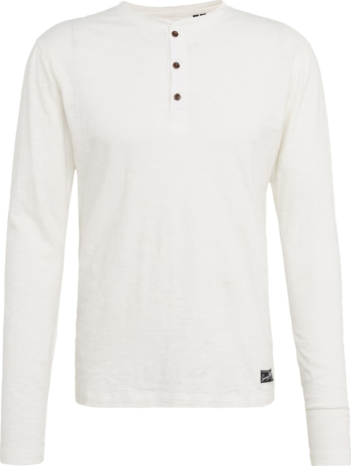 Superdry Tričko 'Grandad' černá / bílá