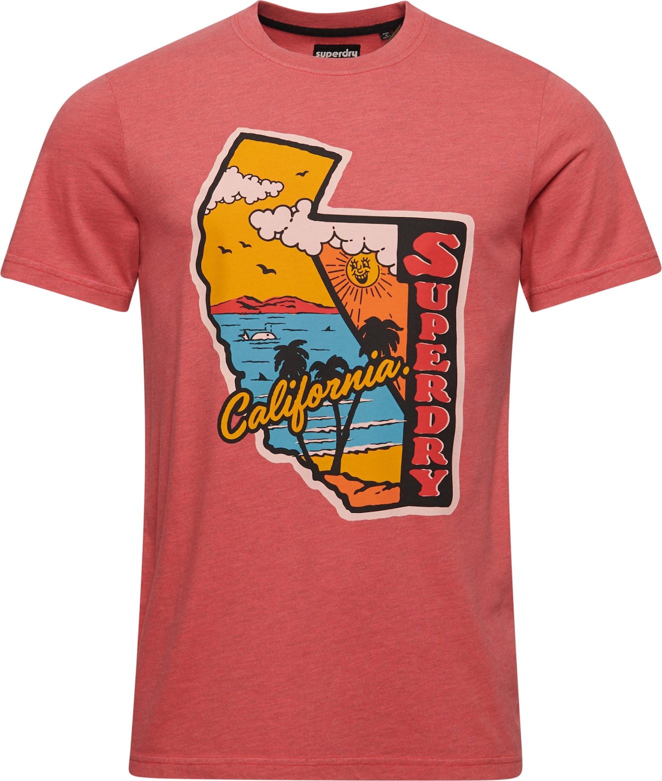 Superdry Tričko mix barev / korálová