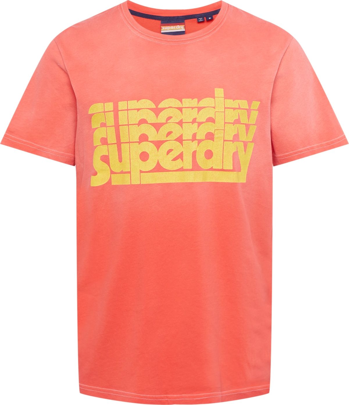 Superdry Tričko žlutá / pink