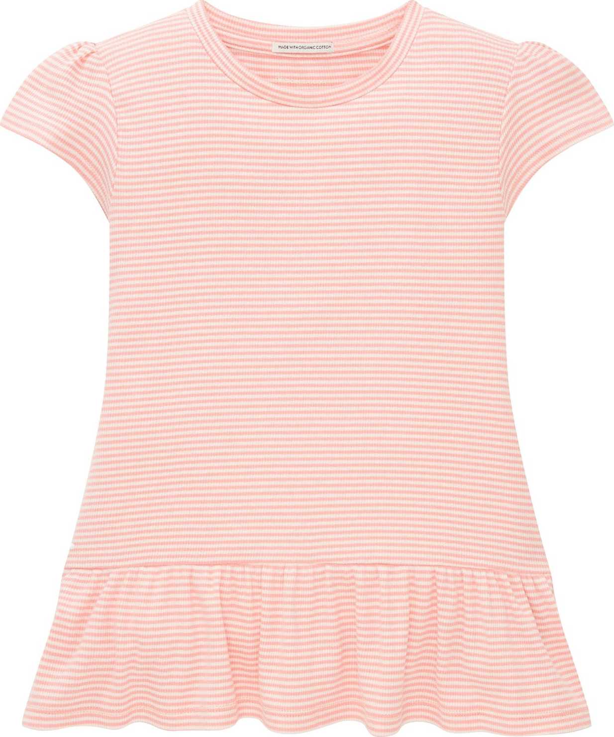 TOM TAILOR Tričko růžová / bílá