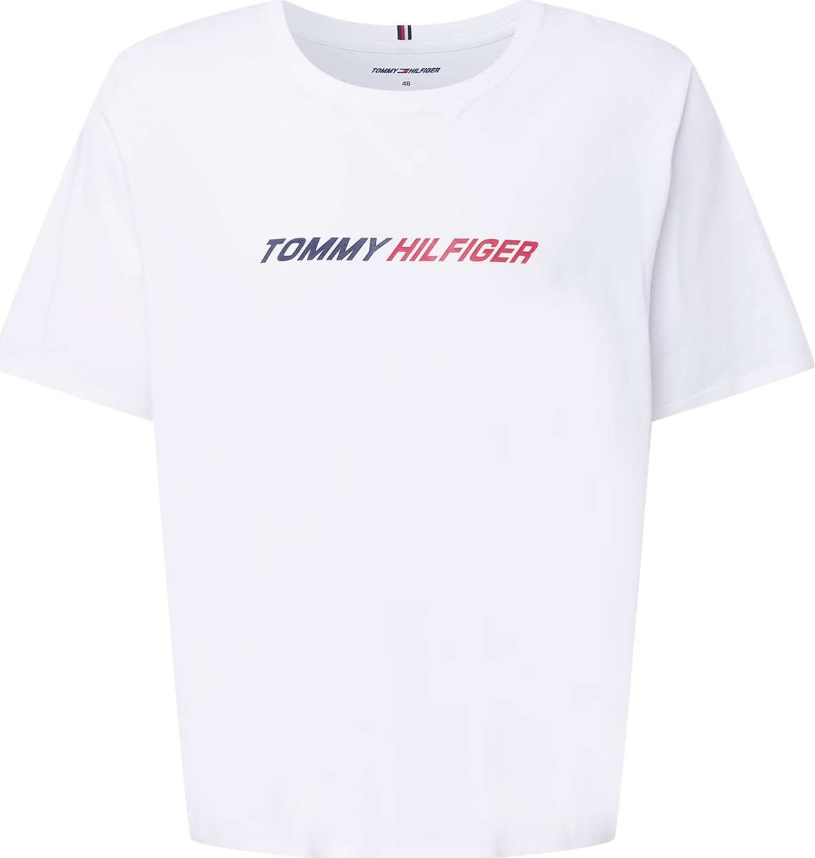 Tommy Hilfiger Curve Tričko tmavě modrá / červená / bílá