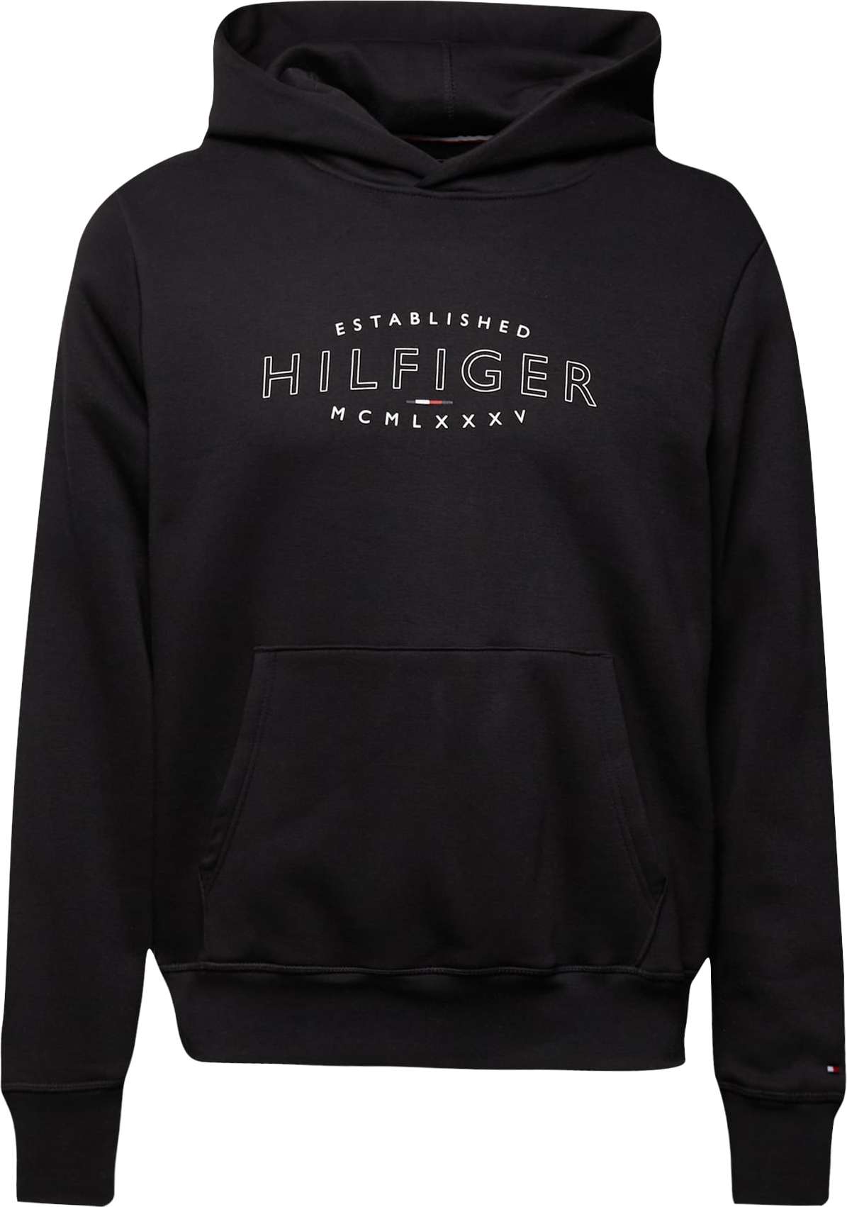 TOMMY HILFIGER Mikina červená / černá / bílá