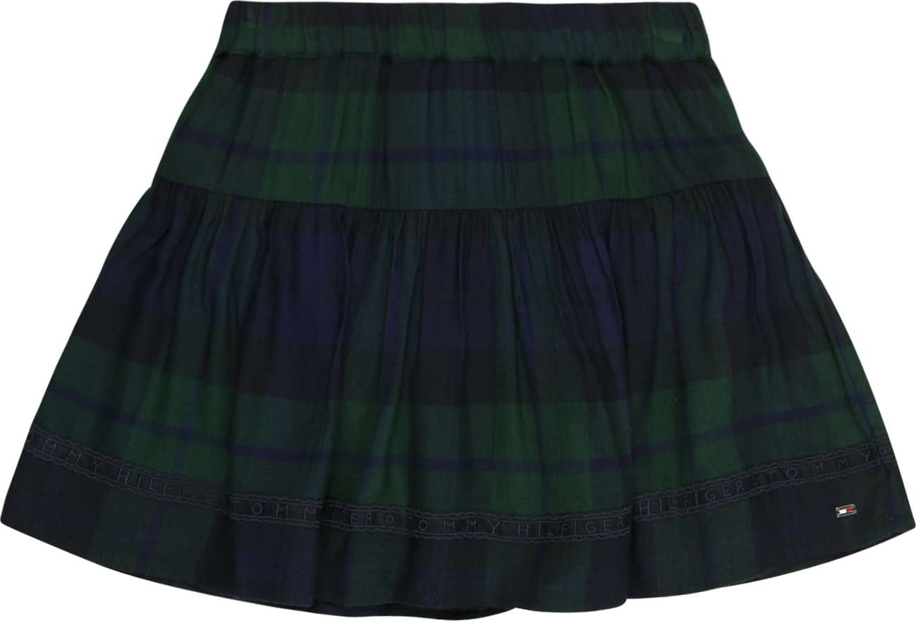 TOMMY HILFIGER Sukně modrá / zelená / černá