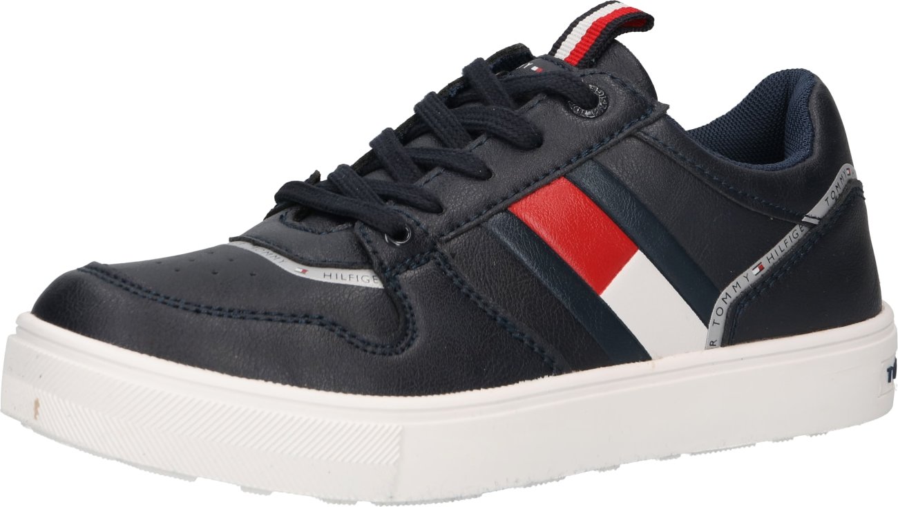TOMMY HILFIGER Tenisky námořnická modř / červená / bílá