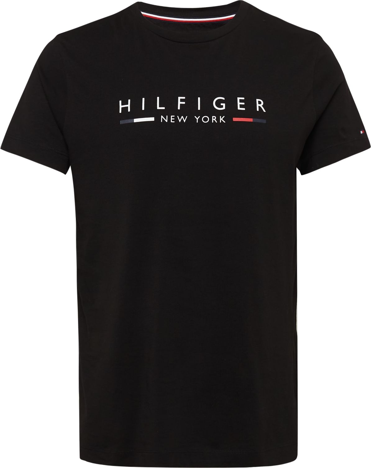 TOMMY HILFIGER Tričko červená / černá / bílá